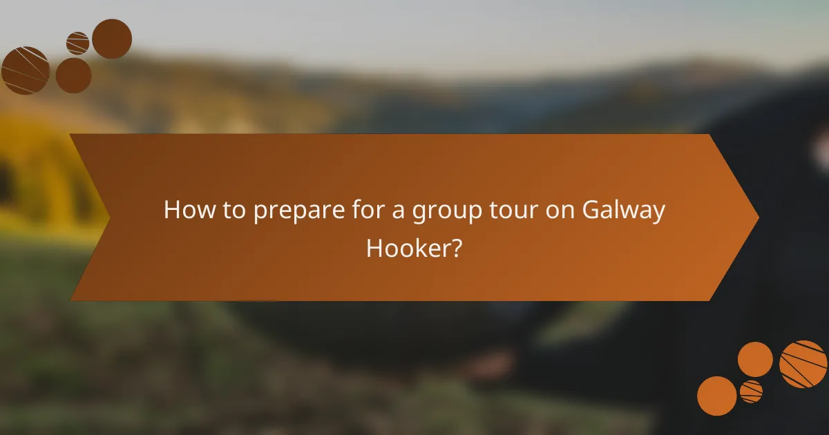 How to prepare for a group tour on Galway Hooker?