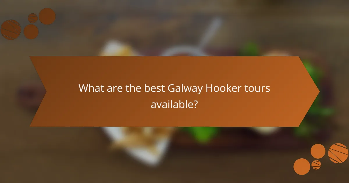 What are the best Galway Hooker tours available?