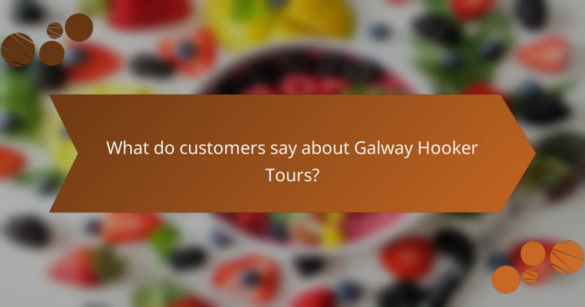 What do customers say about Galway Hooker Tours?