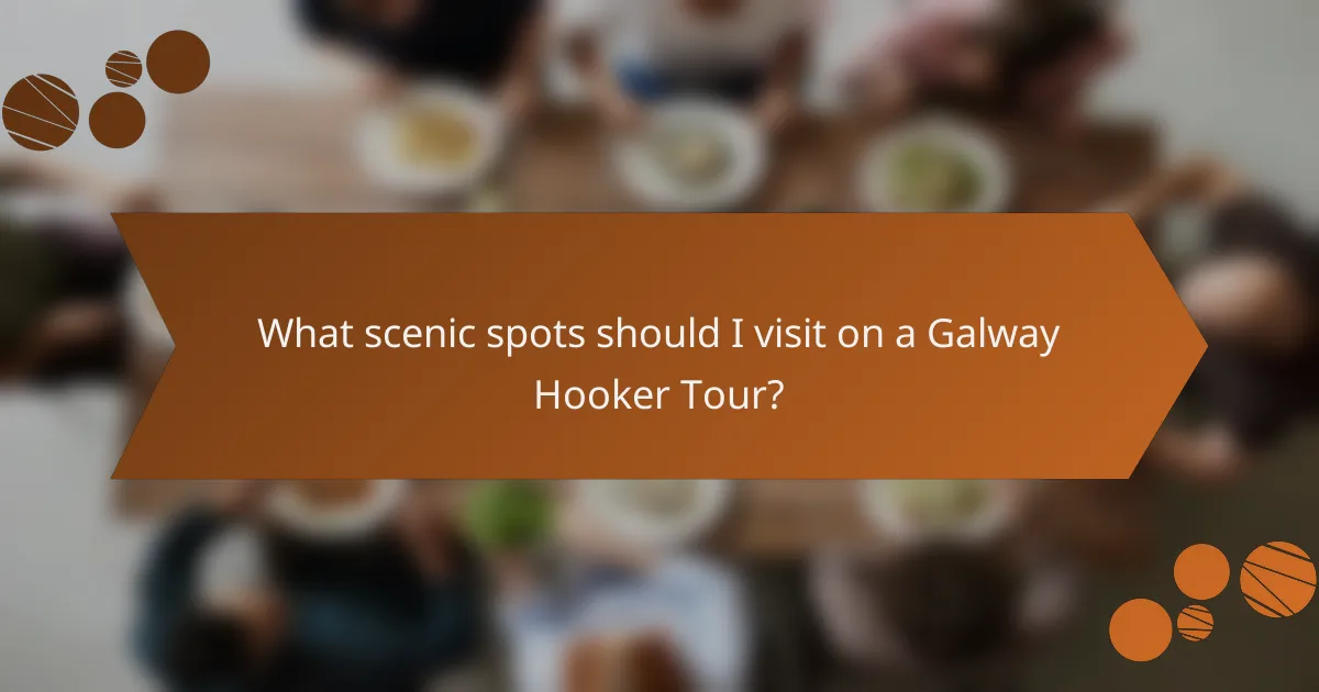 What scenic spots should I visit on a Galway Hooker Tour?